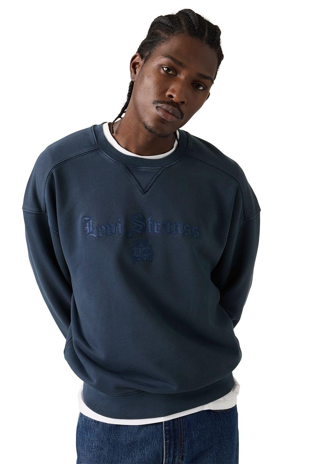Polerón Hombre Cropped Graphic Crew Azul Levis 005PK-0003-3