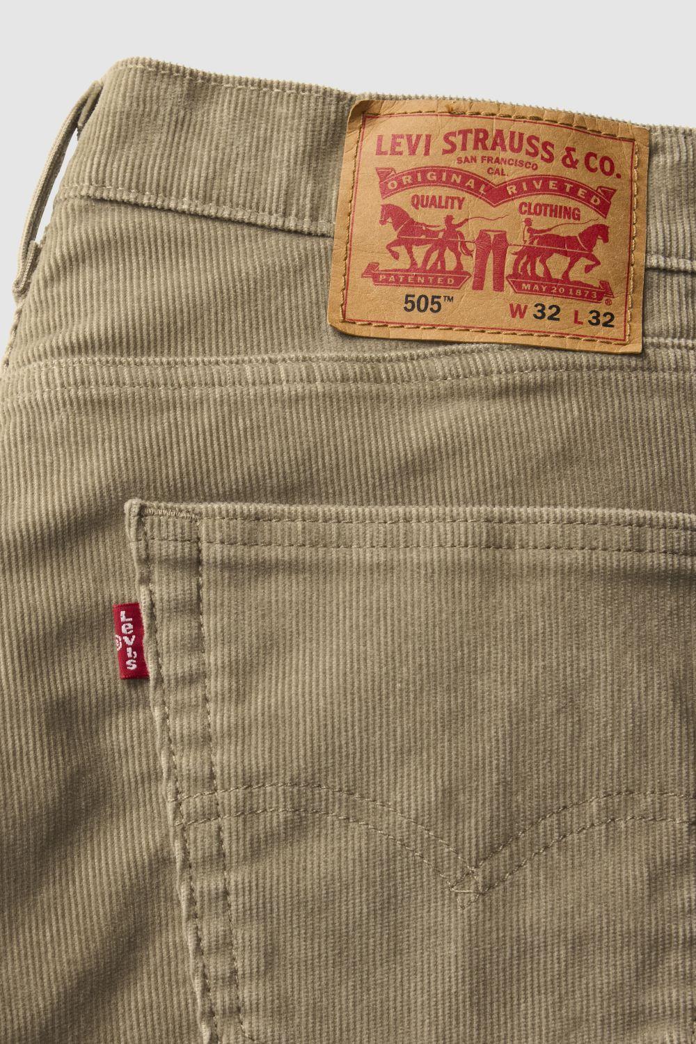 Jeans Hombre 505 Regular Cotelé Café Levis 00505-1397-3