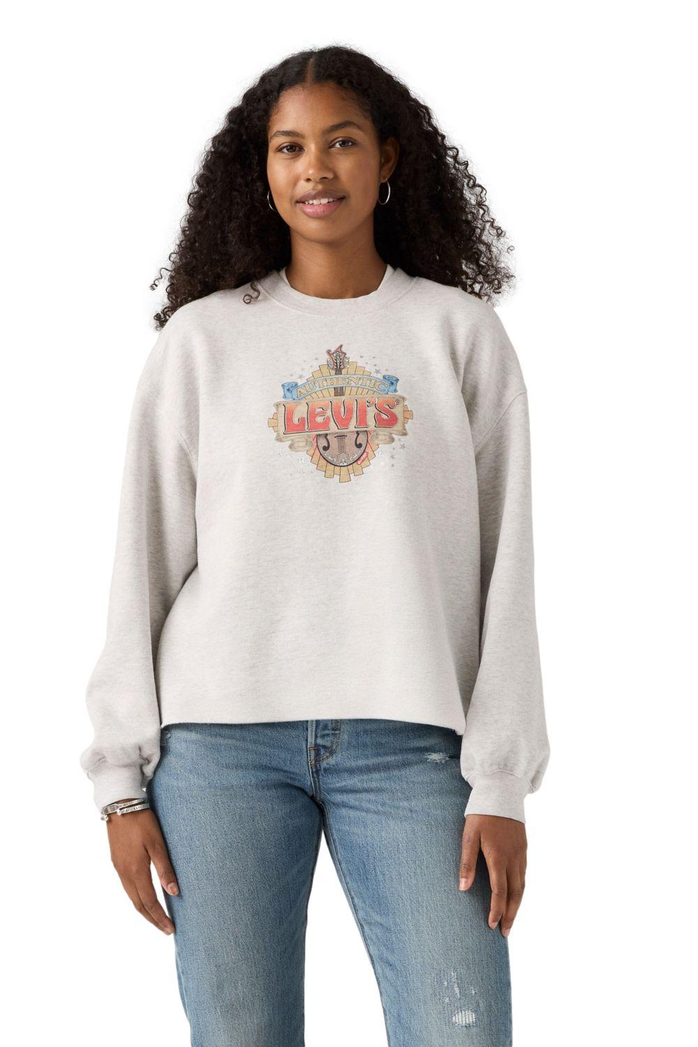 Polerón Mujer Leo Crew Blanco Levis 003RE-0001-0