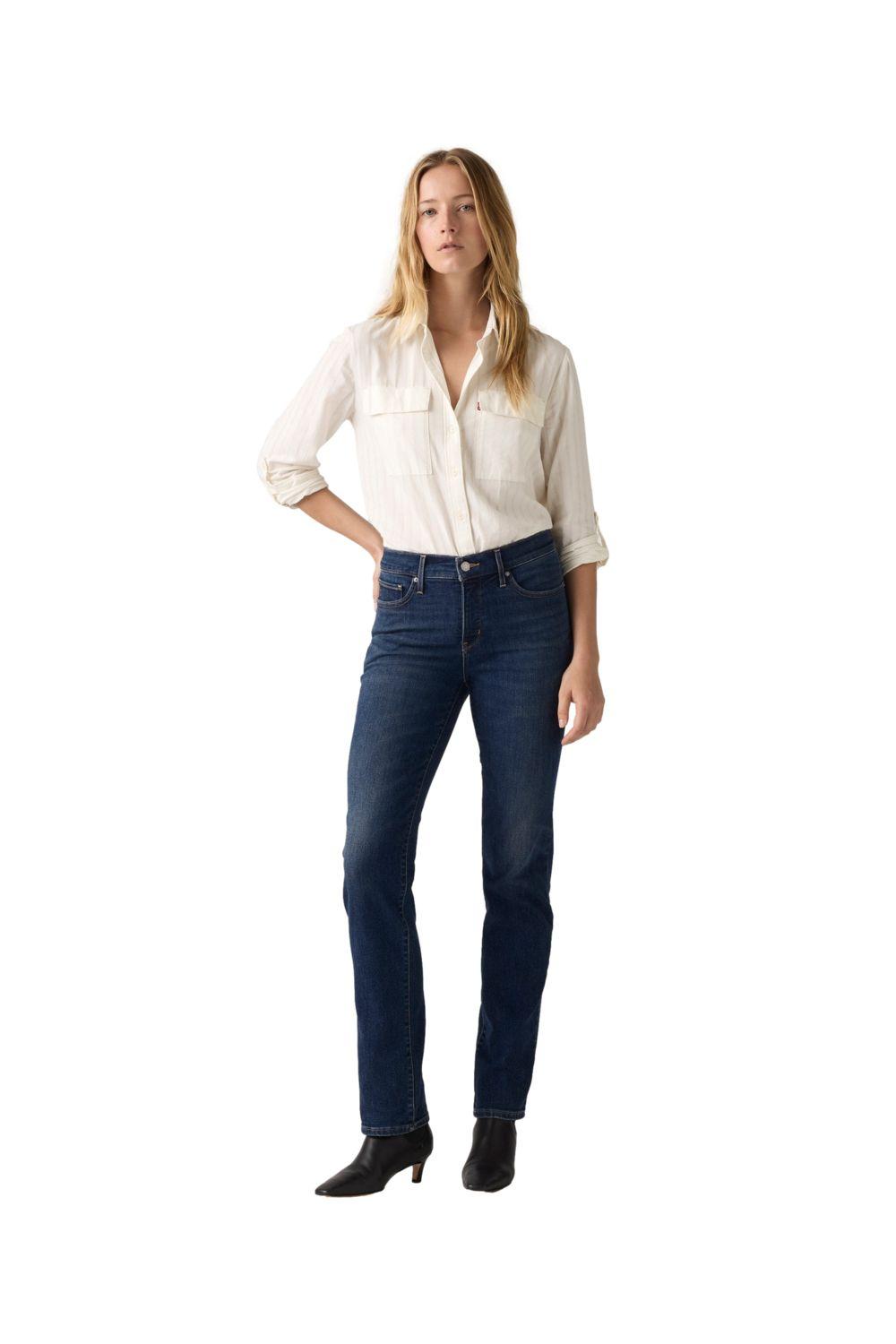Jeans Mujer 314 Shaping Straight Azul Levis 19631-0282-3