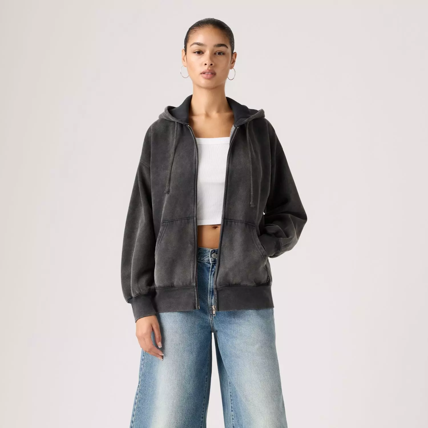 Polerón Mujer Vintage Oversized Hoodie Negro Levis 005IH-0005-0