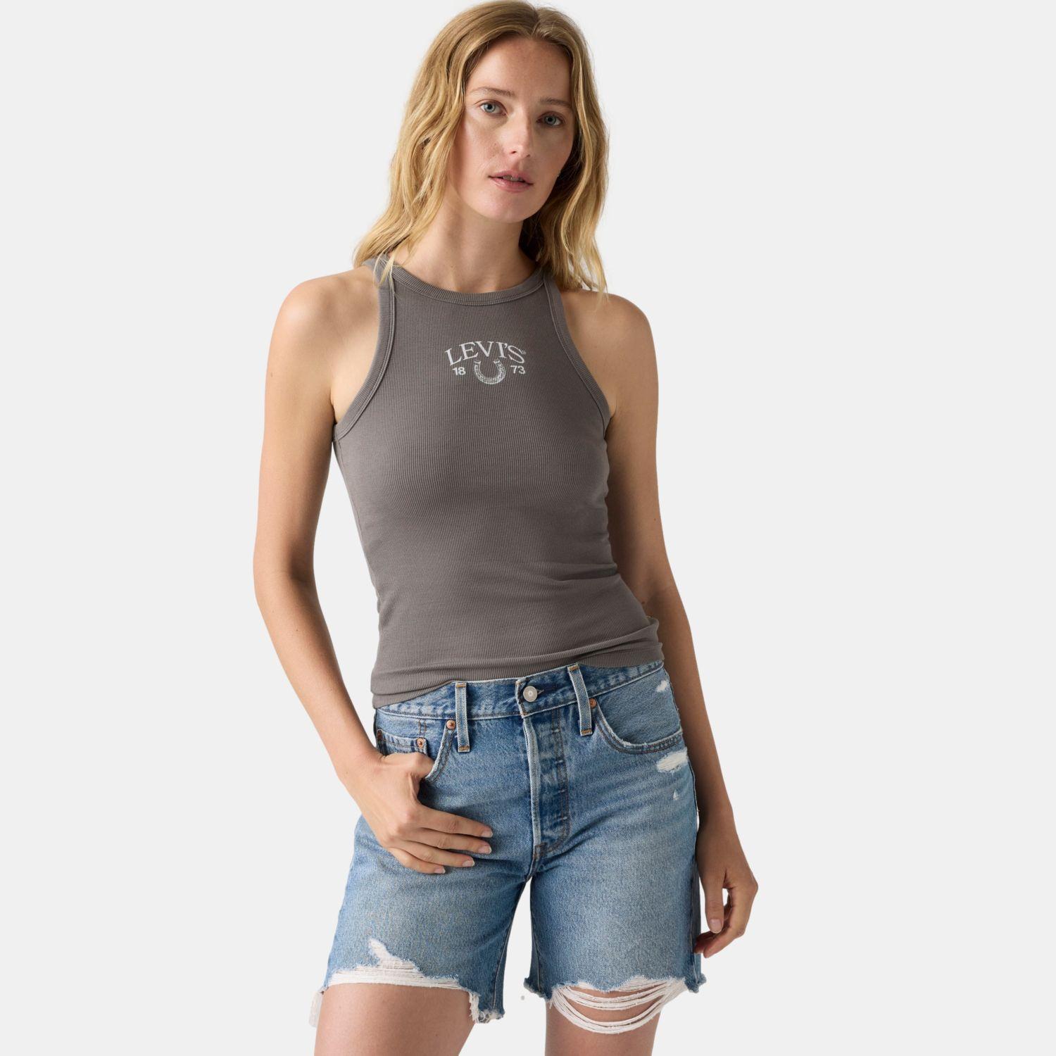 Polera Mujer GR Hayes Racer Tank Gris Levis 008CS-0006-3