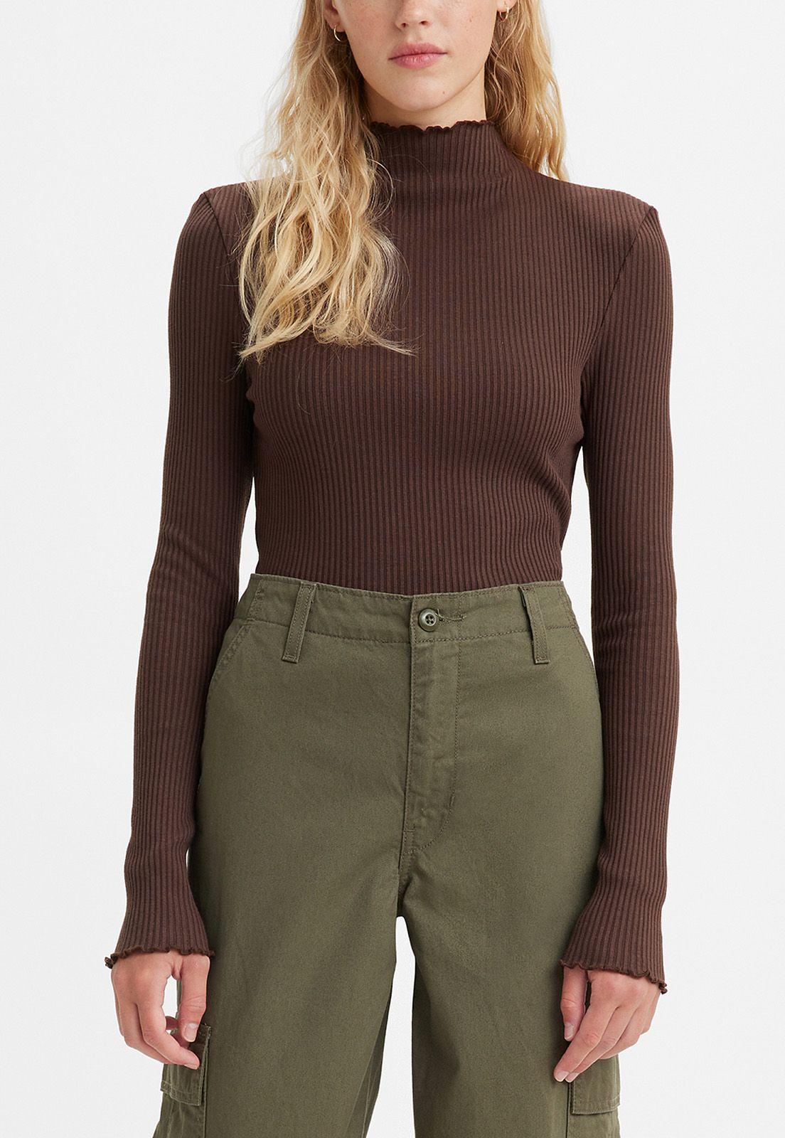 Polera Mujer Turtleneck Flores Café Levis A4422-0005-0