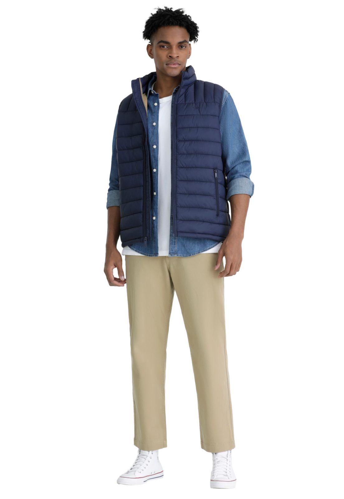 Parka Sin Mangas Packable Regular Fit Azul 001O7-0001-2