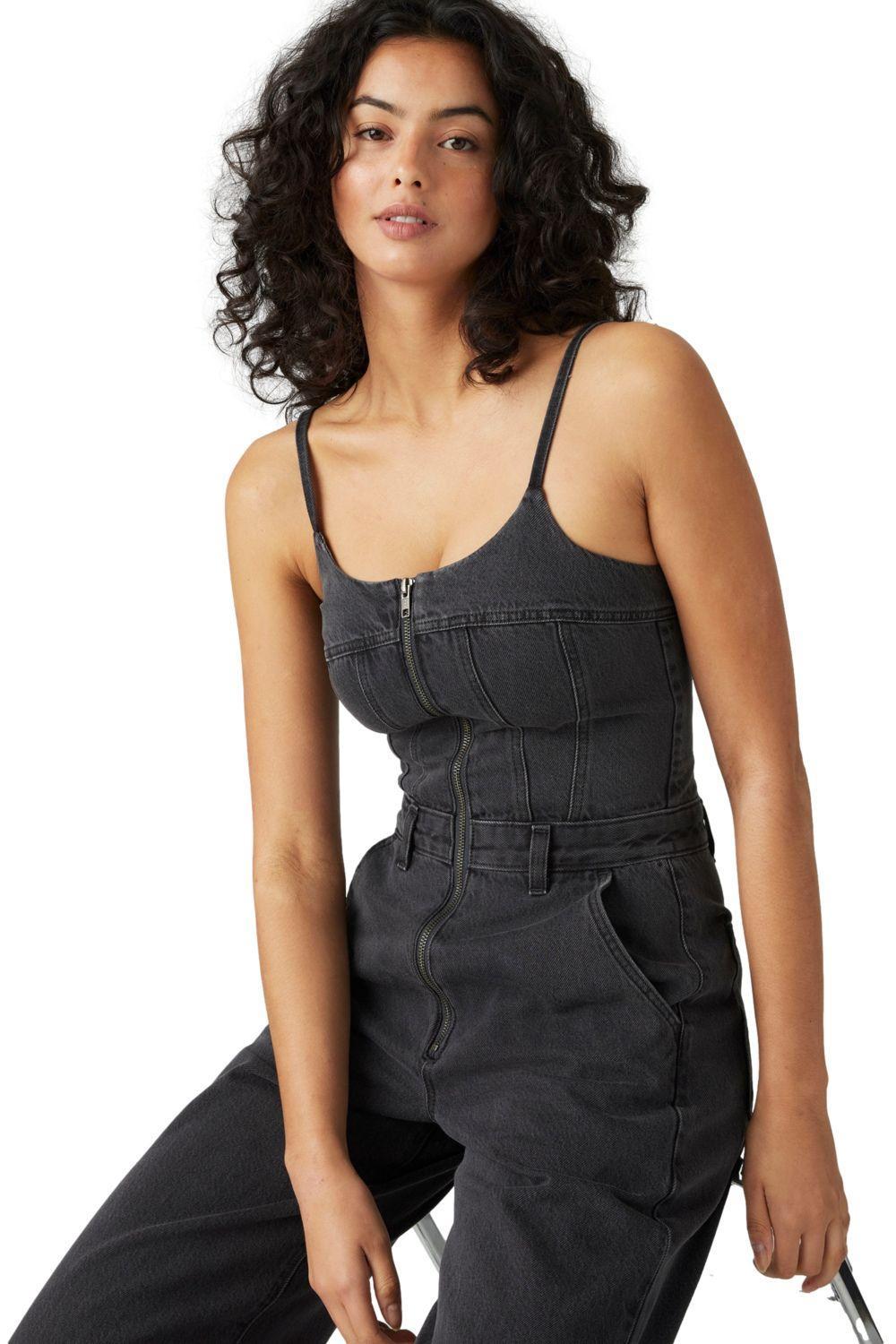 Enterito Mujer Bustier Jumpsuit Negro Levis 001WC-0002-4