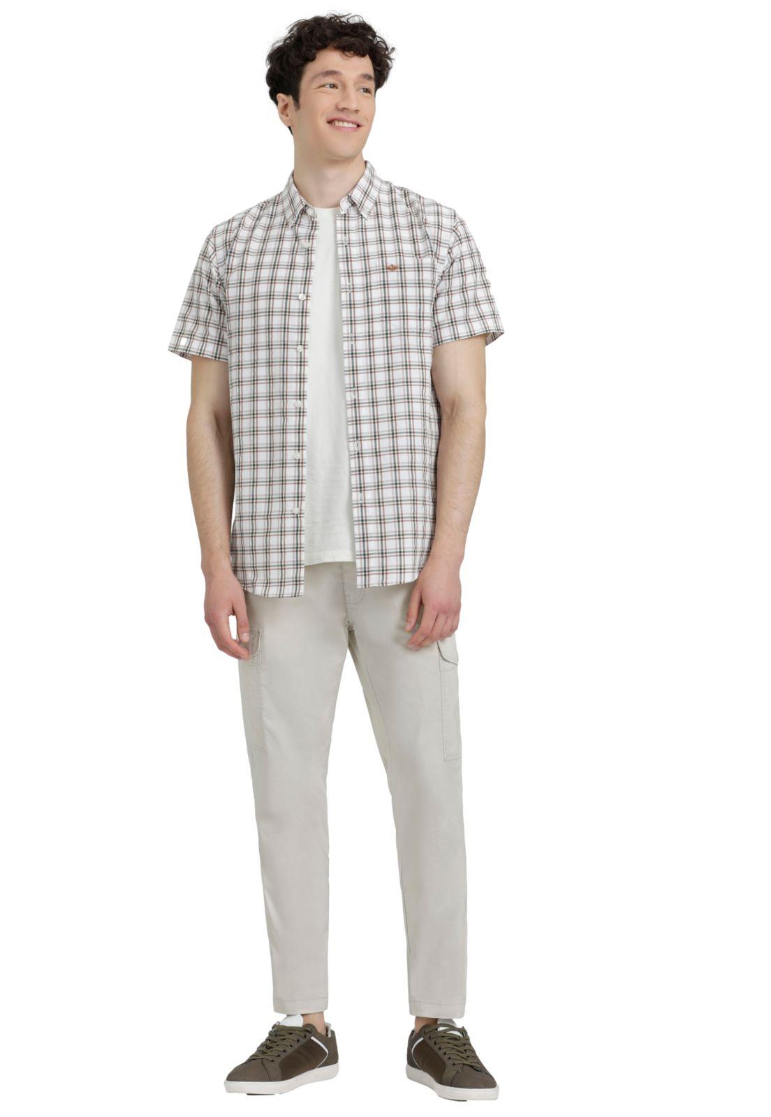 Pantalón Cargo Hombre Chino Tapered Slim Fit Beige-3