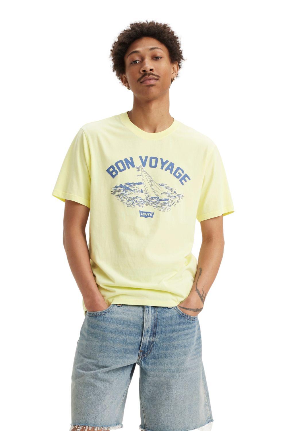 Polera Hombre Retro Standard Tee Amarillo Levis A9455-0001-0