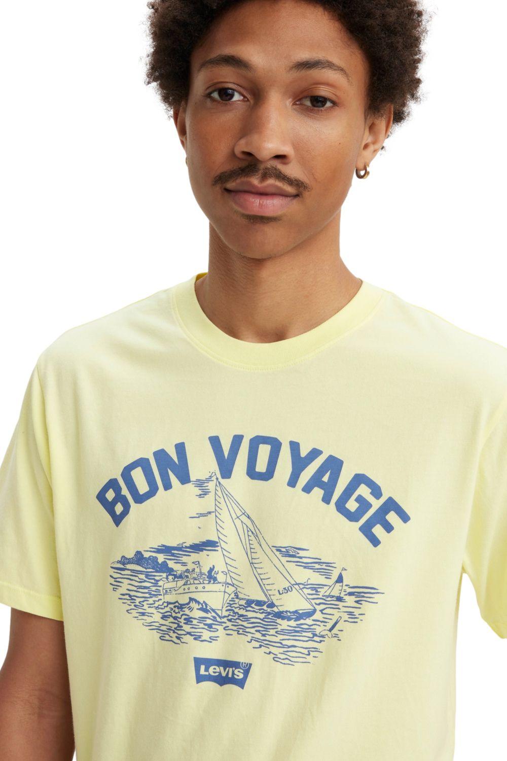 Polera Hombre Retro Standard Tee Amarillo Levis A9455-0001-2