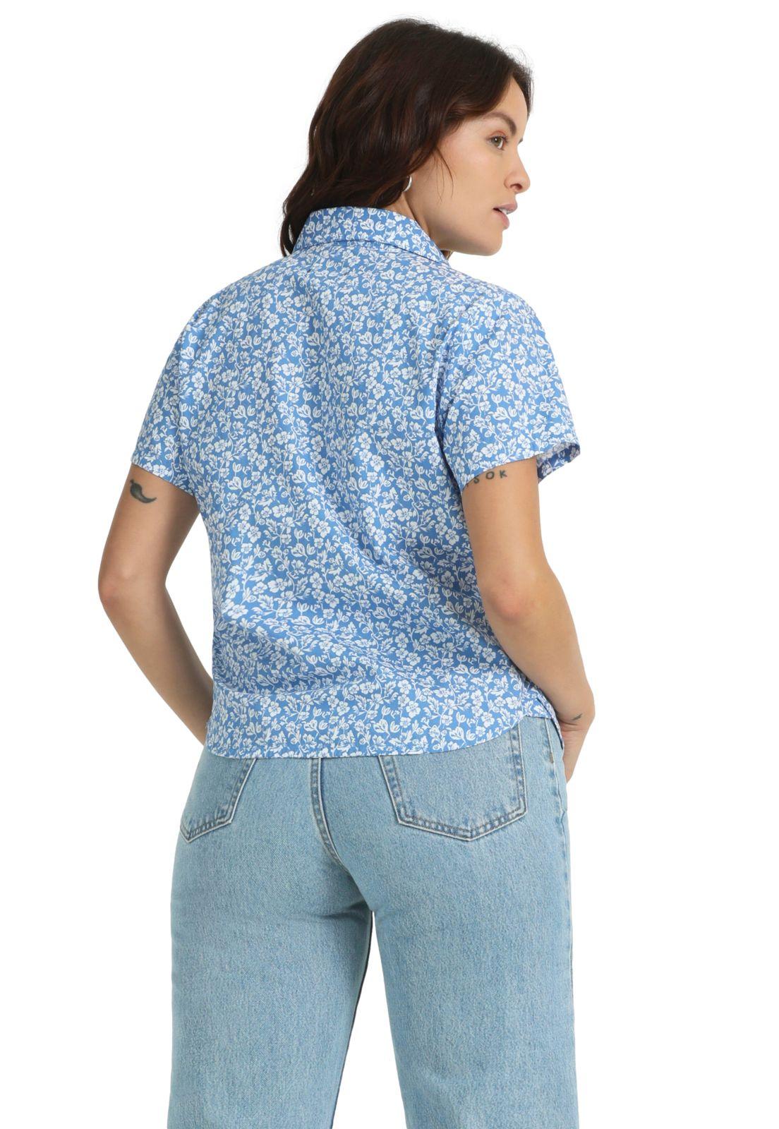 Blusa Mujer Wrap Regular Fit Azul A6979-0001-3