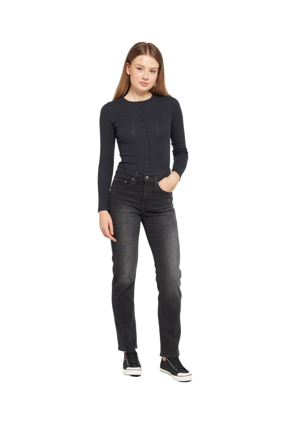 Jeans Mujer 724 High Rise Straight Negro Levis 18883-0324-3