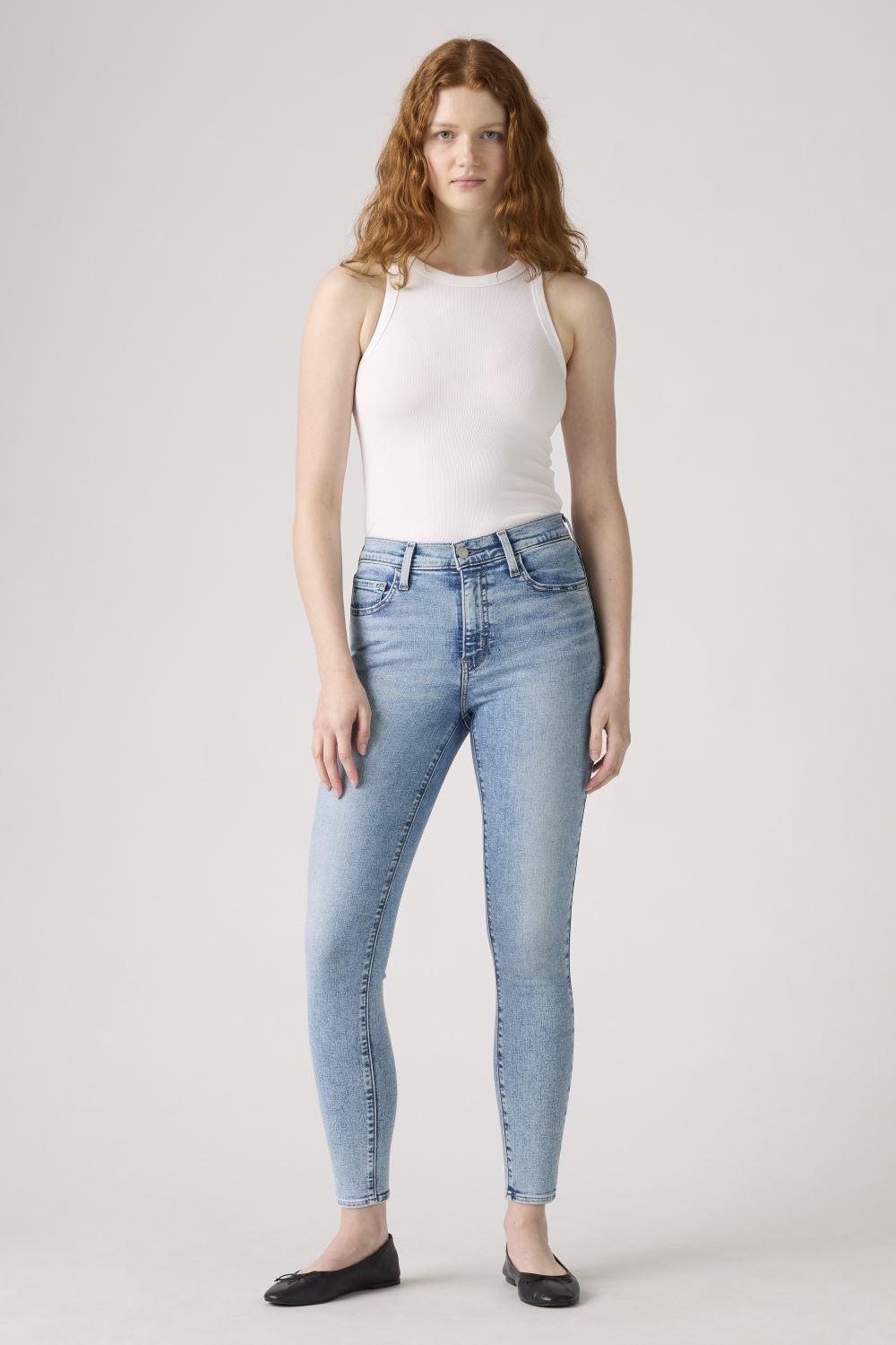 Jeans Mujer 720 Hirise Super Skinny Celeste Levis 52797-0453-4
