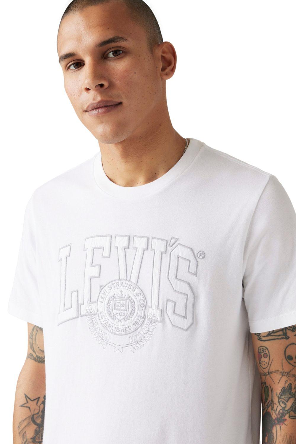 Polera Hombre Graphic Crewneck Tee Blanco Levis 22491-1665-4