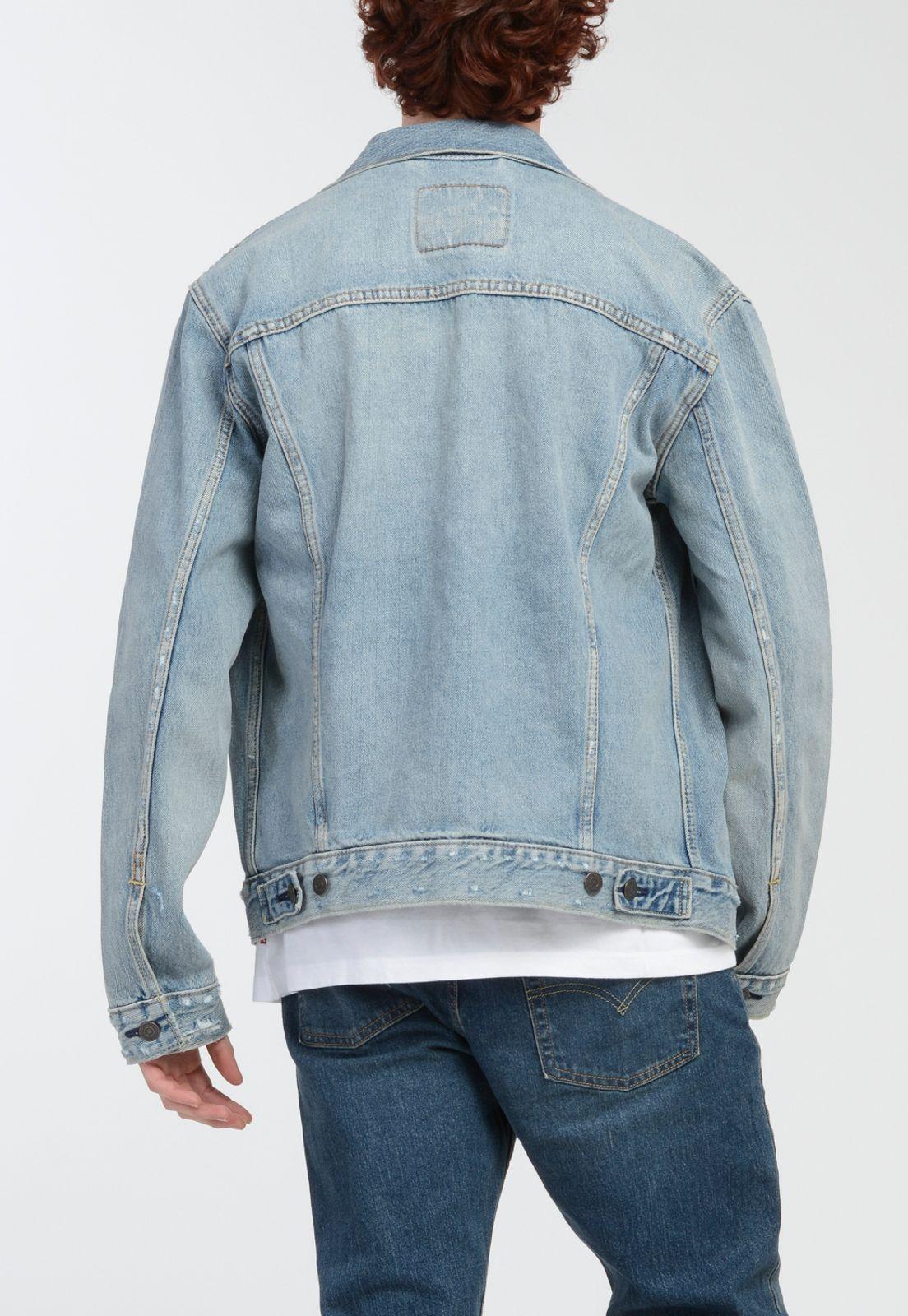 Chaqueta Hombre Cuello en Punta Azul Claro Levis 72334-0631-1