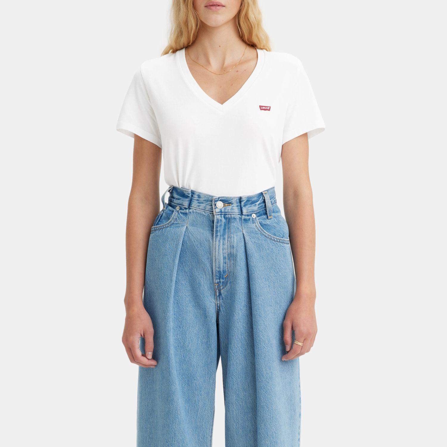 Polera Mujer Perfect Vneck Blanco Levis 85341-0048-2