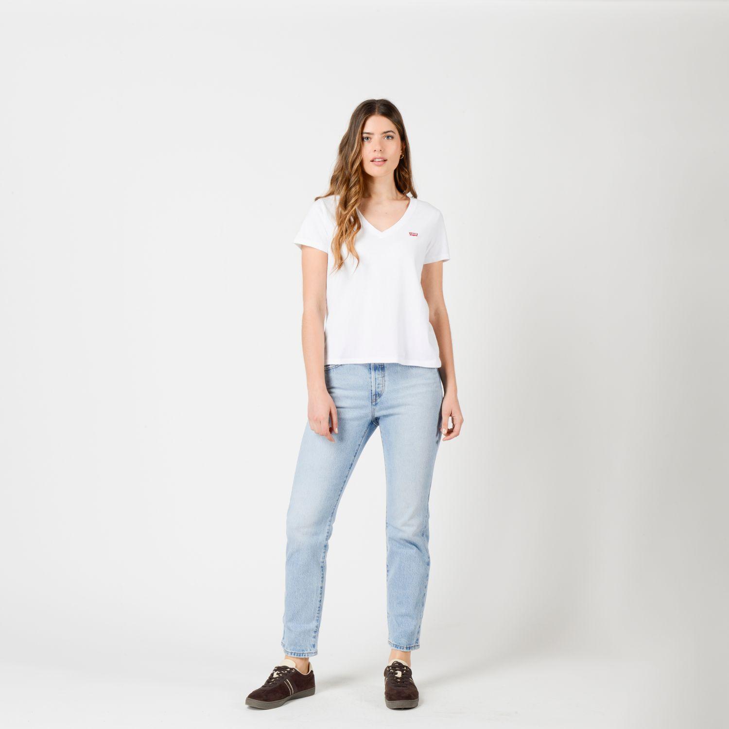 Polera Mujer Perfect Vneck Blanco Levis 85341-0048-3