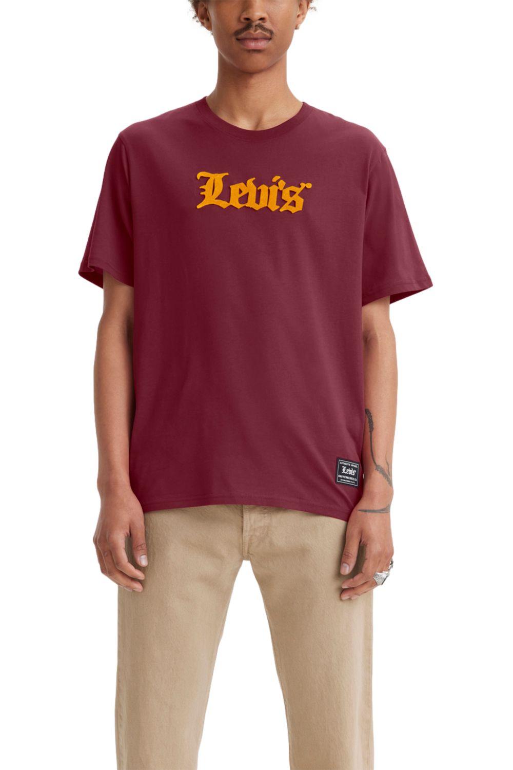 Polera Hombre Relaxed Fit Burdeo Levis 16143-0821-0