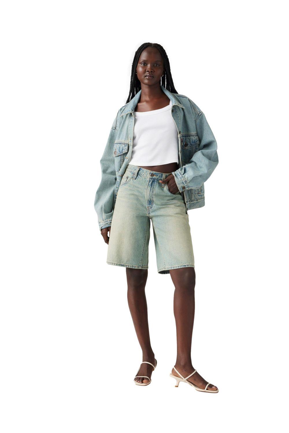 Shorts Mujer Baggy Dad Jort Celeste Levis 000MJ-0002-2