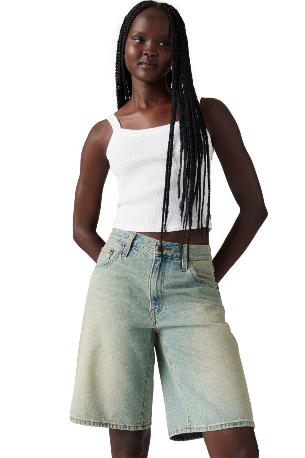 Shorts Mujer Baggy Dad Jort Celeste Levis 000MJ-0002-3