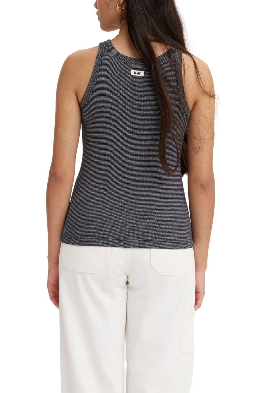 Polera Mujer Lisa Sin Mangas  Gris Levis A3381-0004-1