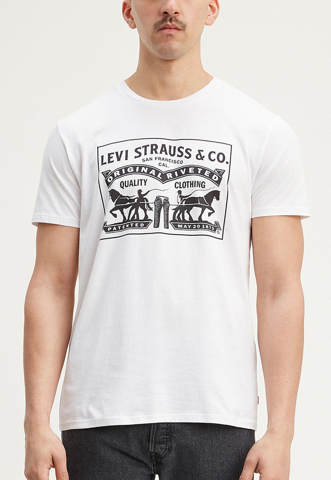 Polera Hombre Regular Fit 2Horses Blanca Levis 22495-0046-0