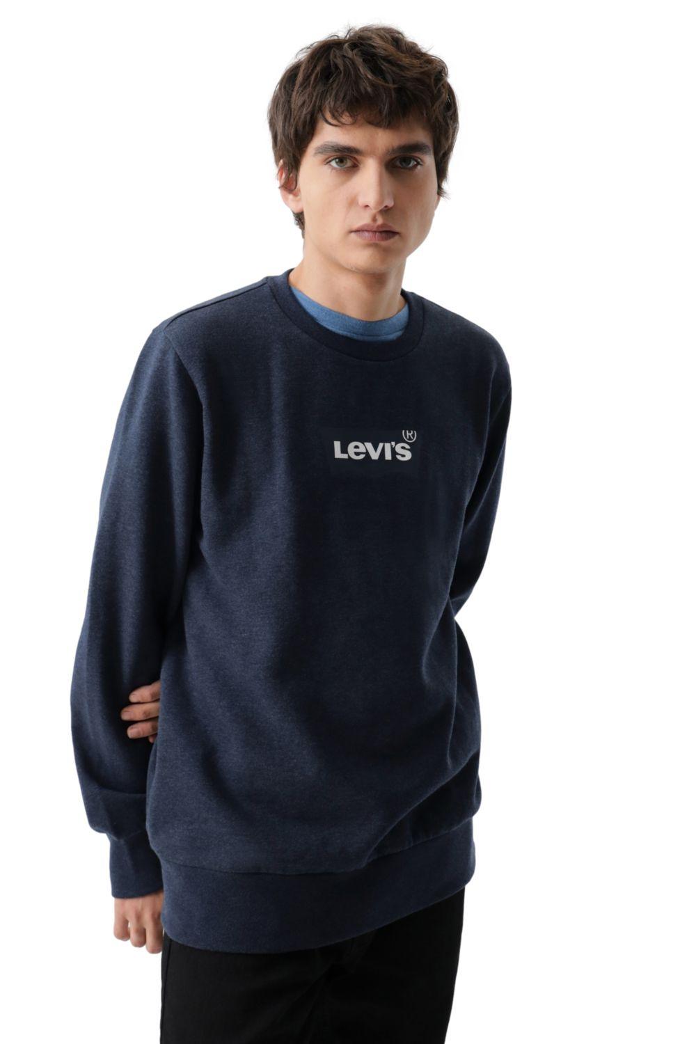 Polerón Hombre Standard Graphic Crew Azul Levis 38423-0157-4