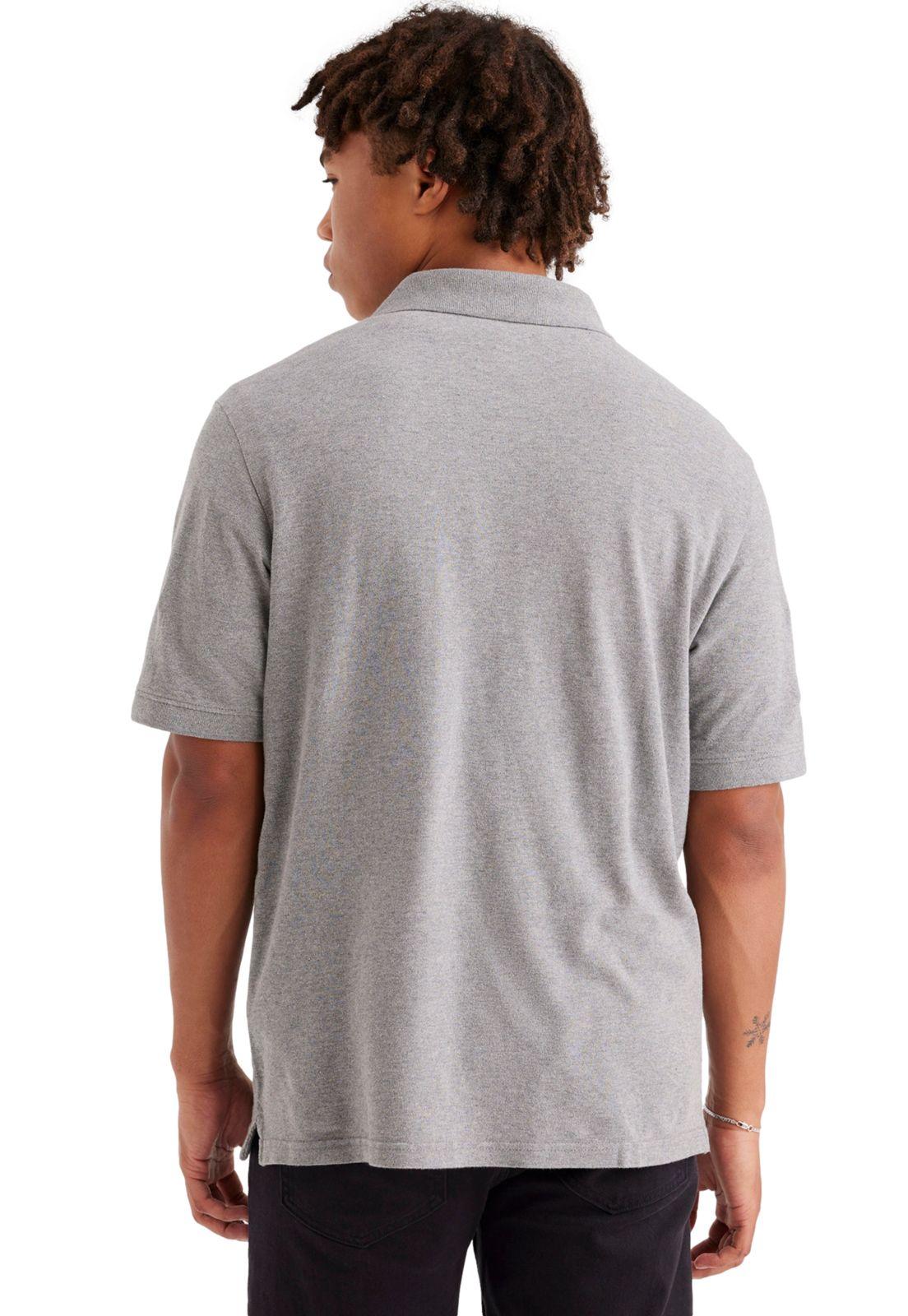 Polera Hombre Polo Rib Collar Regular Fit Gris A6925-0006-1