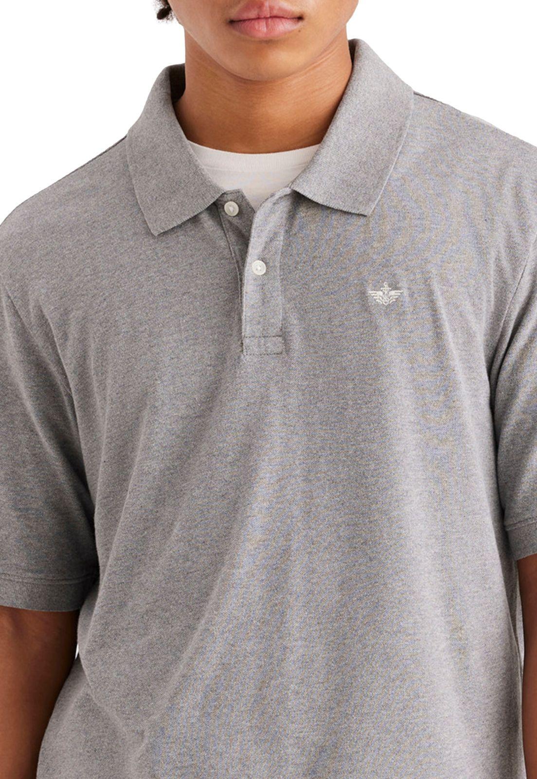 Polera Hombre Polo Rib Collar Regular Fit Gris A6925-0006-2