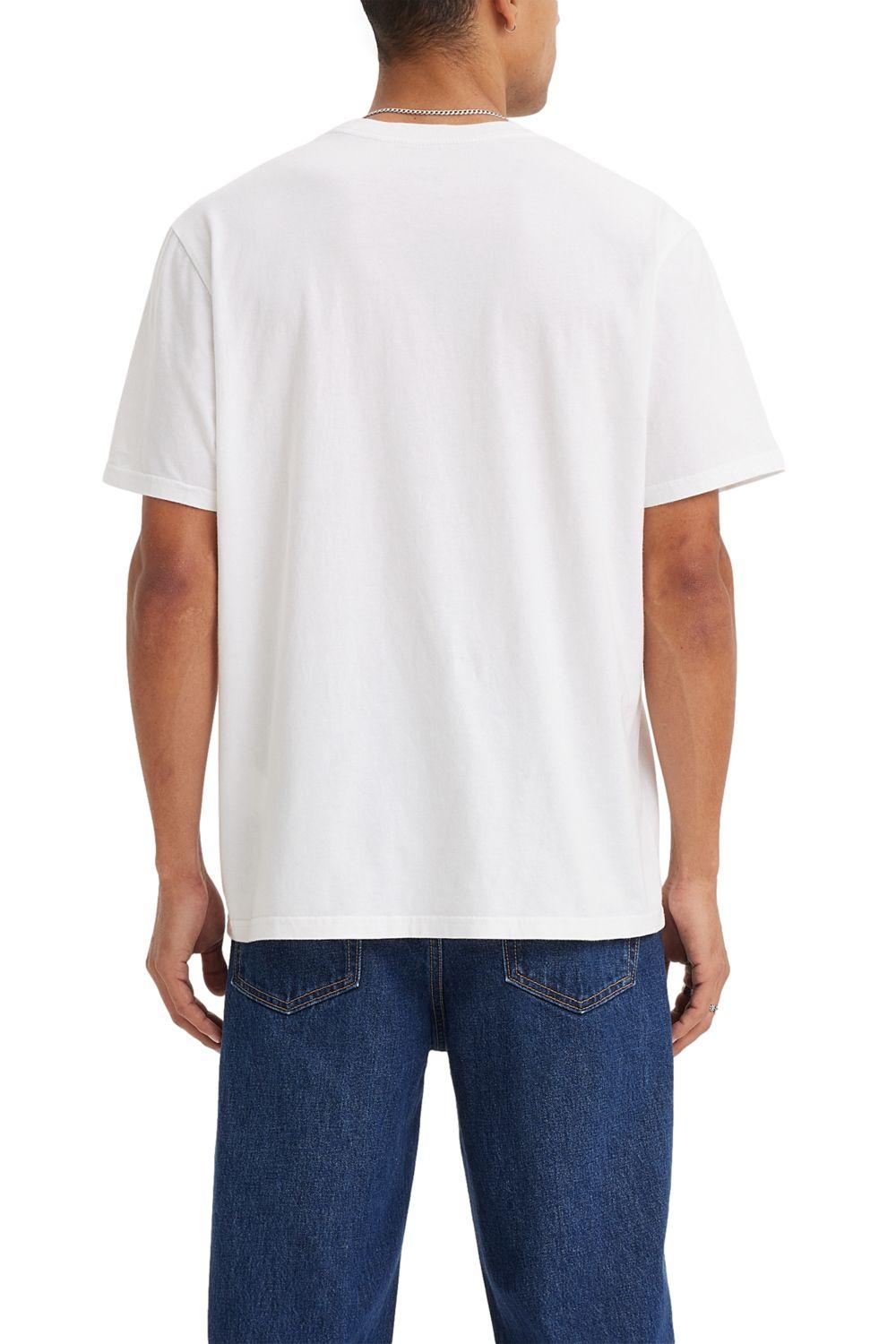 Polera Hombre Manga corta Gráfica Blanco Levis 16143-0981-3
