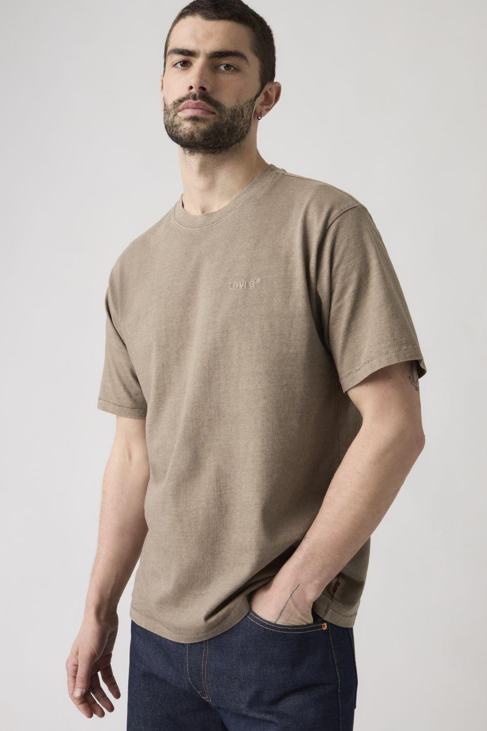 Polera Hombre Red Tab Vintage Tee Café Levis A0637-0195-2