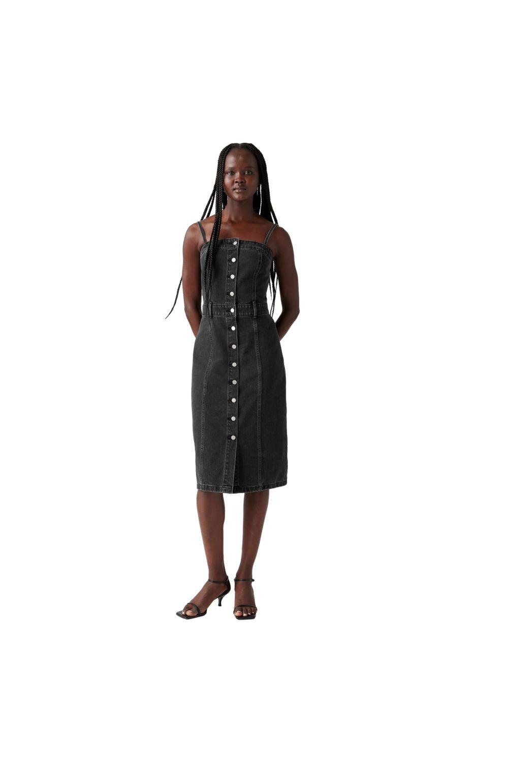 Vestido Mujer Denim Bustier Dress Negro Levis 0002S-0001-0