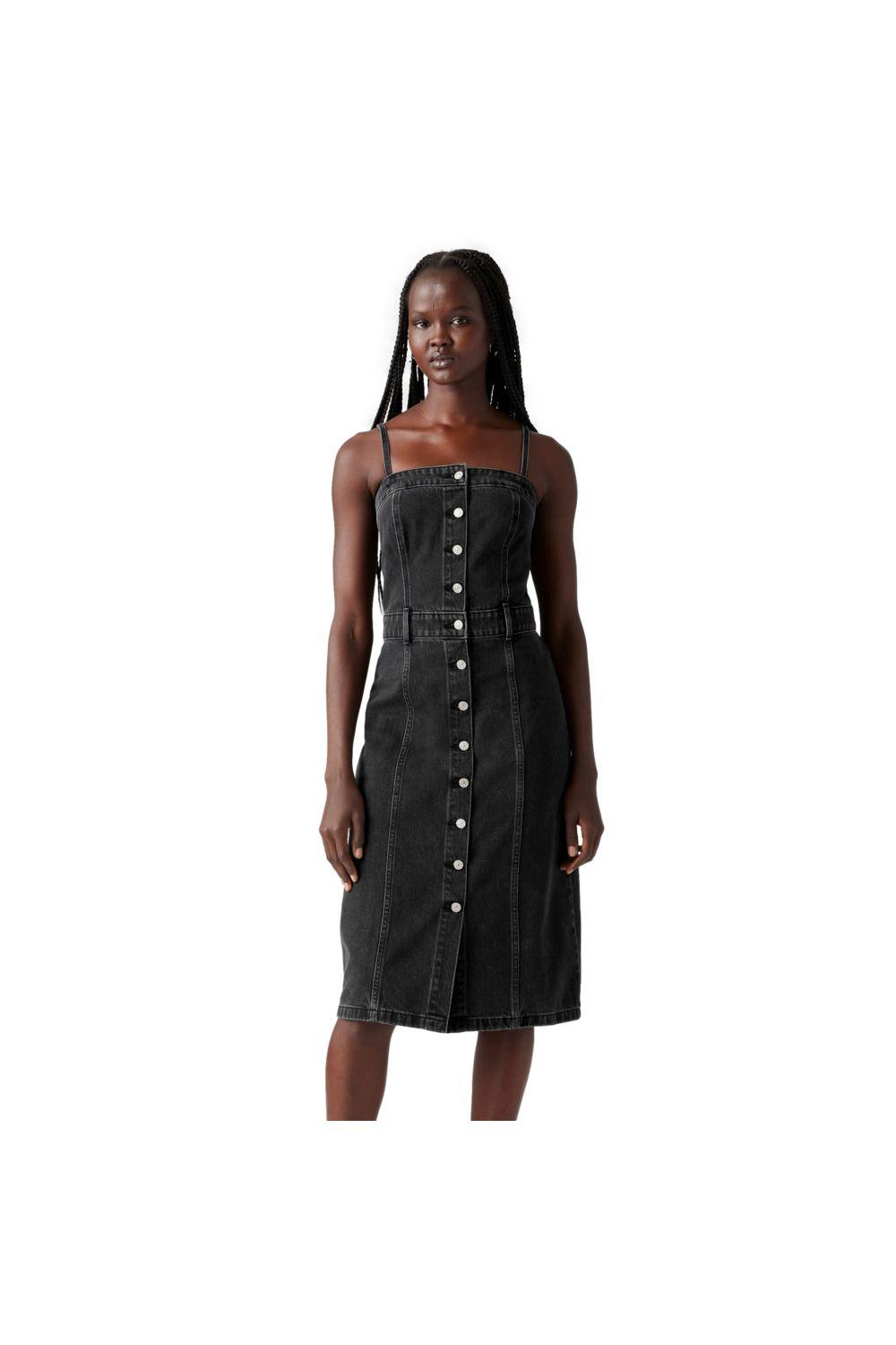 Vestido Mujer Denim Bustier Dress Negro Levis 0002S-0001-1