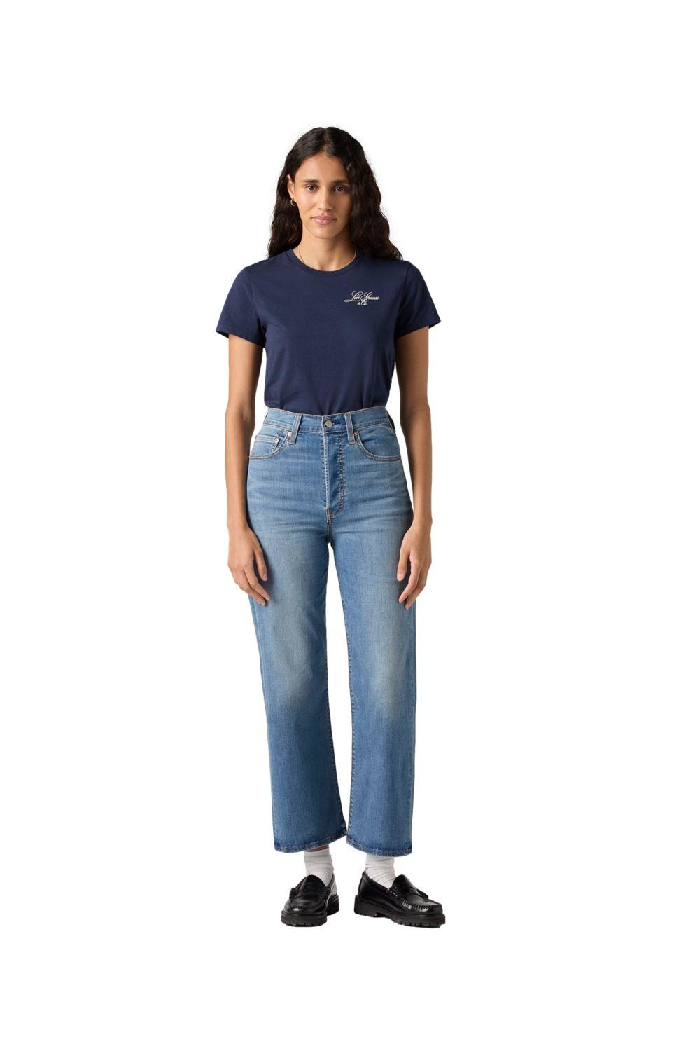 Jeans Mujer Ribcage Straight Ankle Celeste Levis 72693-0253-3