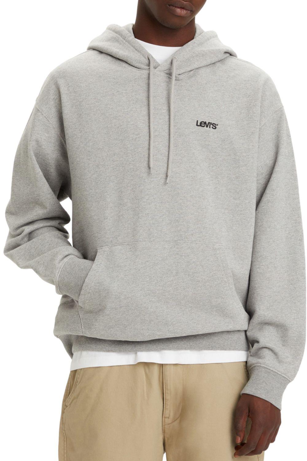 Polerón Hombre Relaxed Fit Hoodie Gris Levis A2635-0028-0