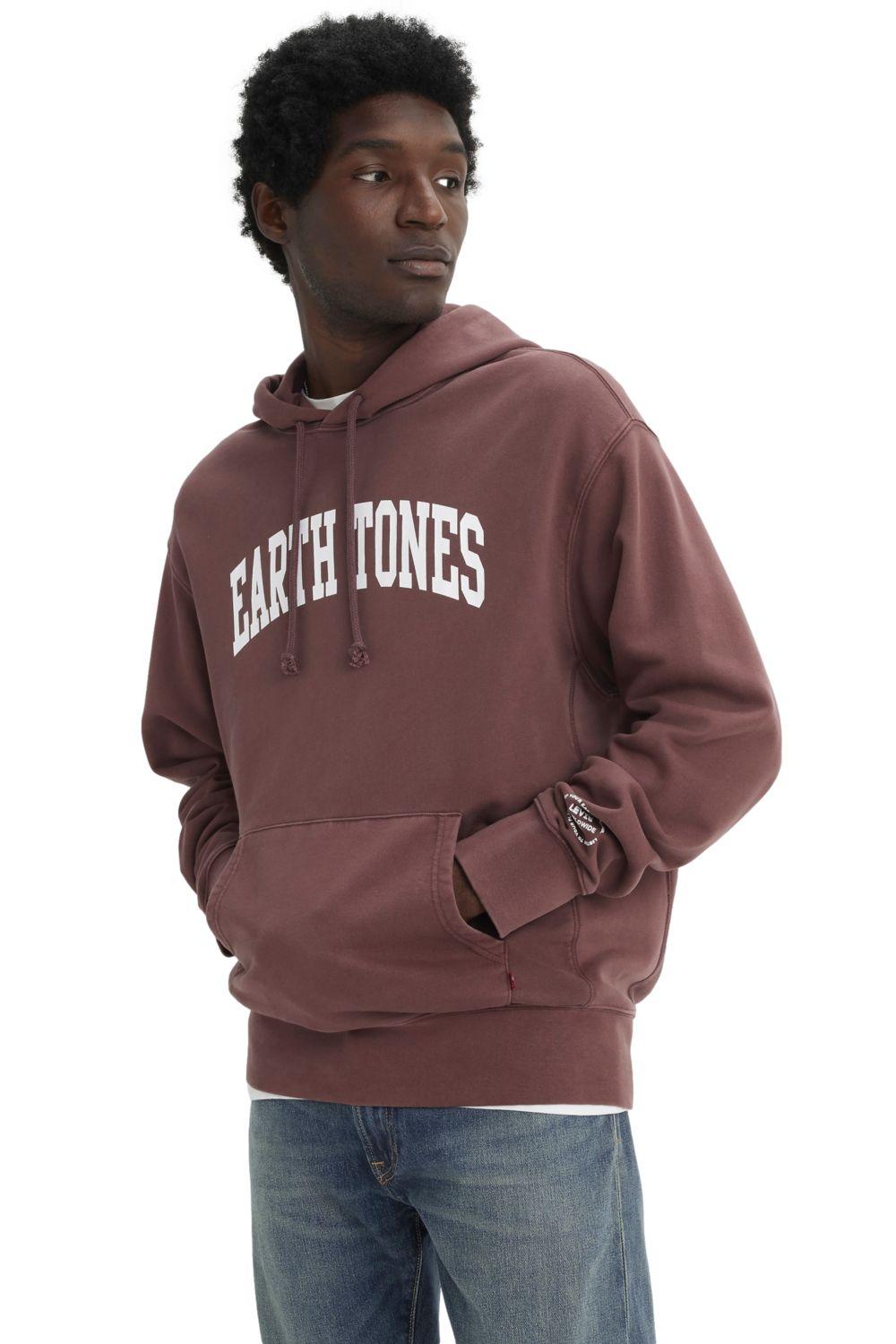 Polerón Hombre Relaxed Fit Capucha Burdeo Levis A7386-0004-2