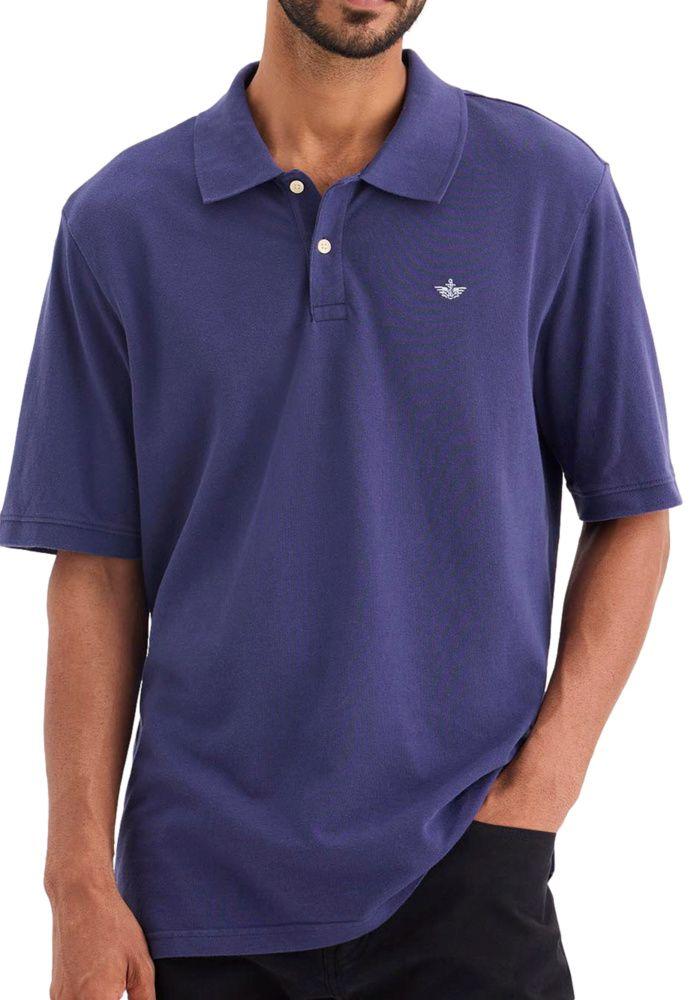 Polera Hombre Polo Piqué Regular Fit Azul A6925-0031-1
