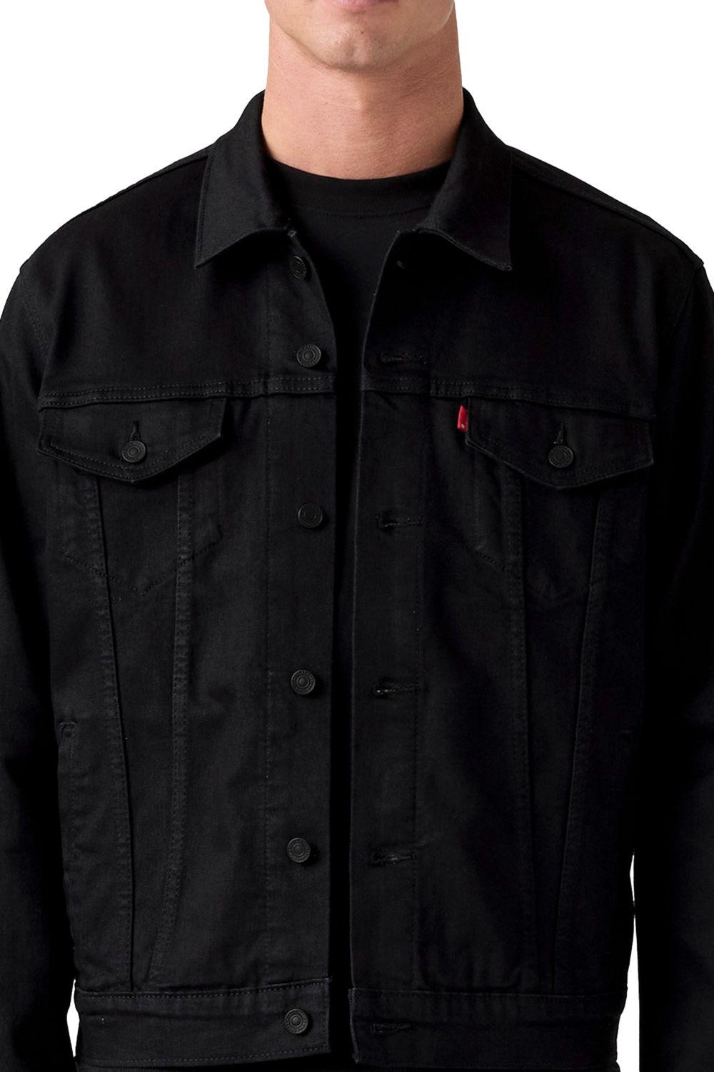 Chaqueta Hombre Regular Fit Trucker Negro Levis 72334-0403-2