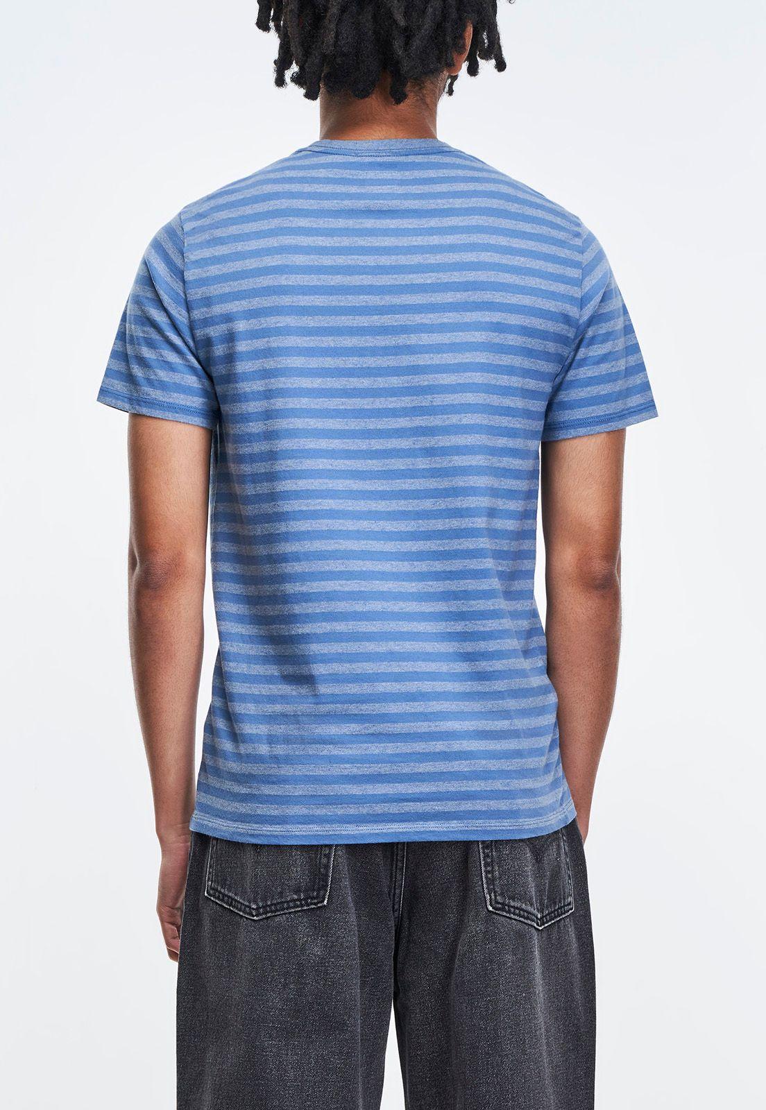 Polera Hombre Cuello Redondo Lisa Azul Levis 16143-0699-1