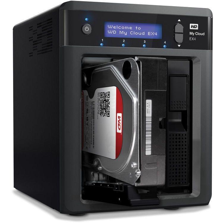 NAS WD MyCloud EX4 2 Discos 1TB 4 Bah as RAID-6