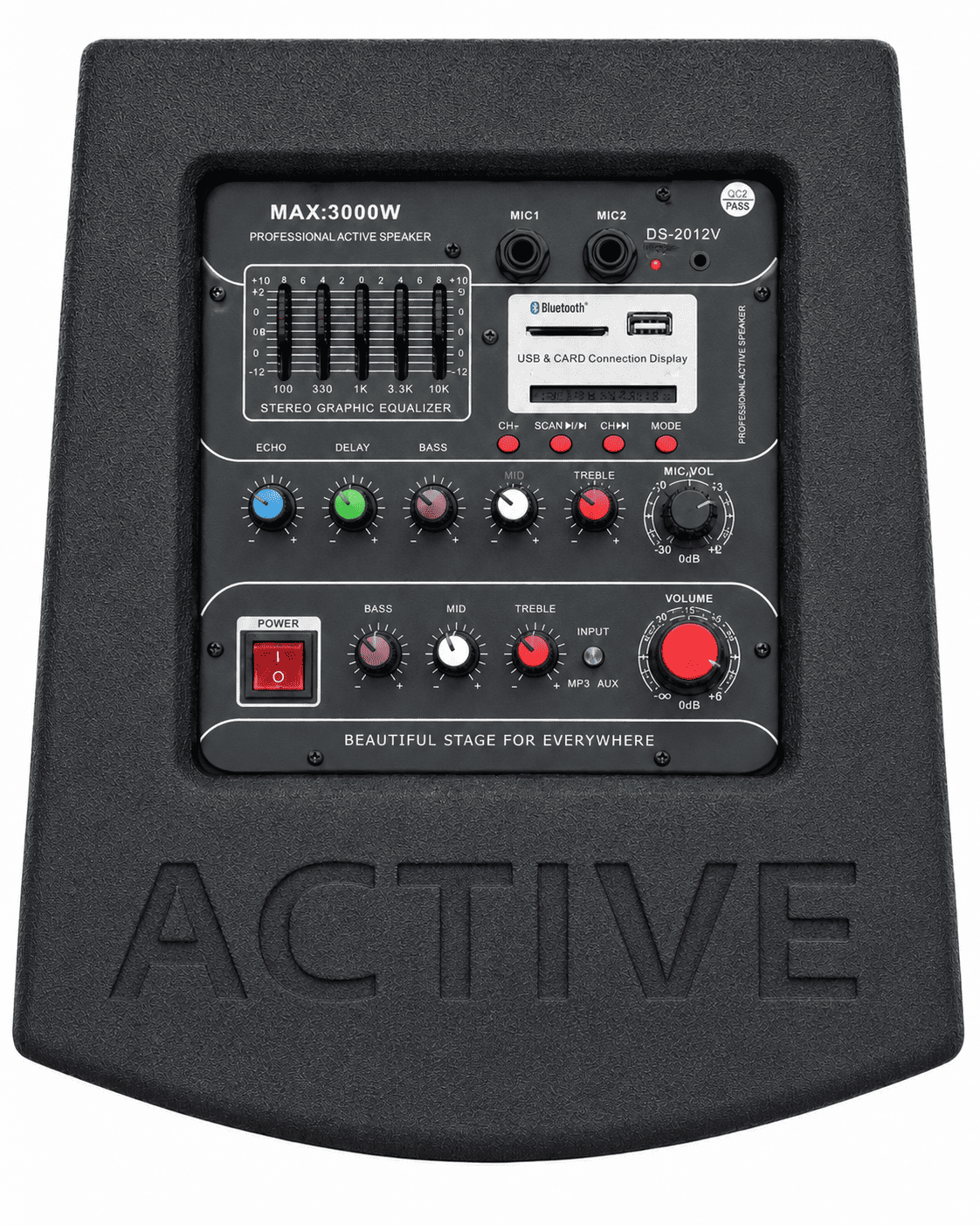 Parlante Activo NRS DS 2012V 720W Bluetooth Micr fono Inal mbrico-1