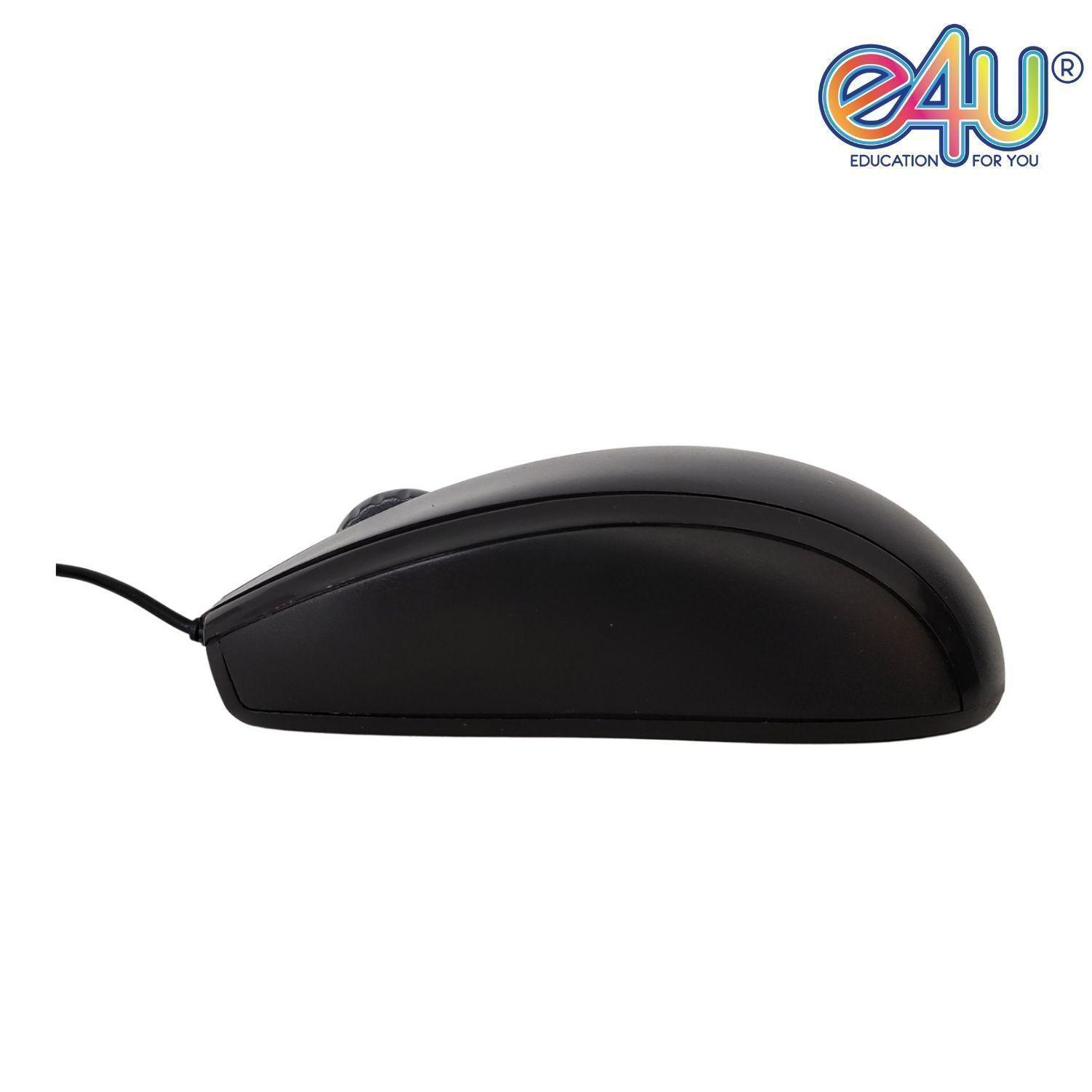 Mouse con cable USB - Negro-1