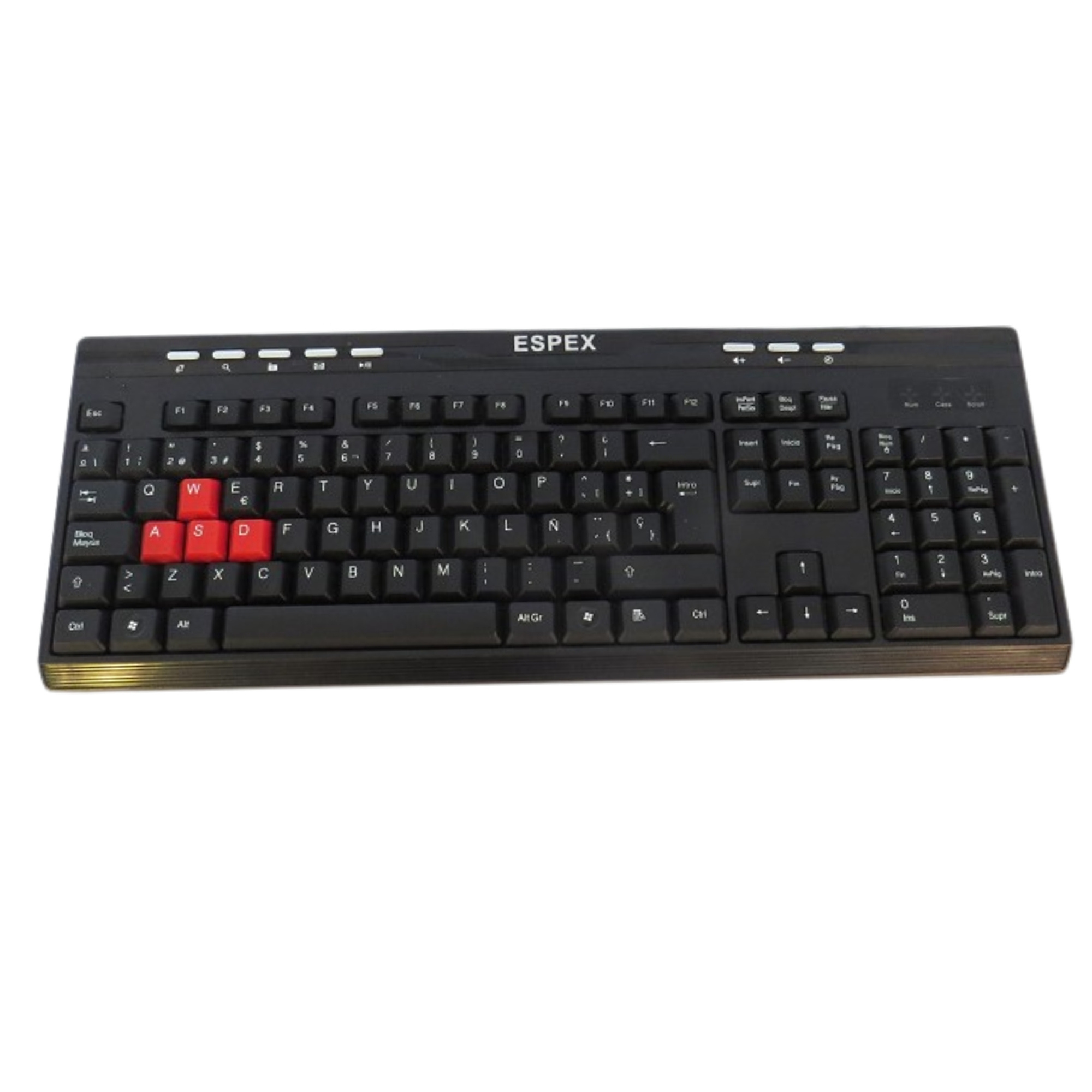 Teclado USB Espex Ergon mico Negro-2