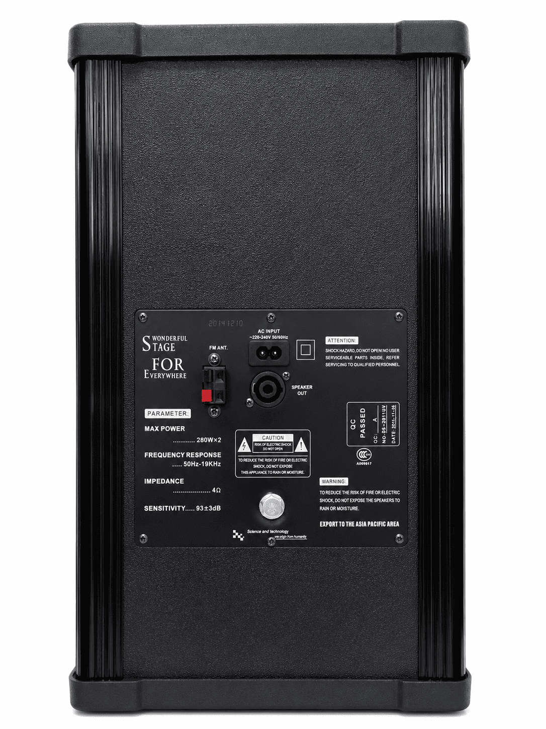 Parlante Activo Profesional Vlliodor DS 2011UV Doble Woofer 560W Micr fono Inal mbrico-2