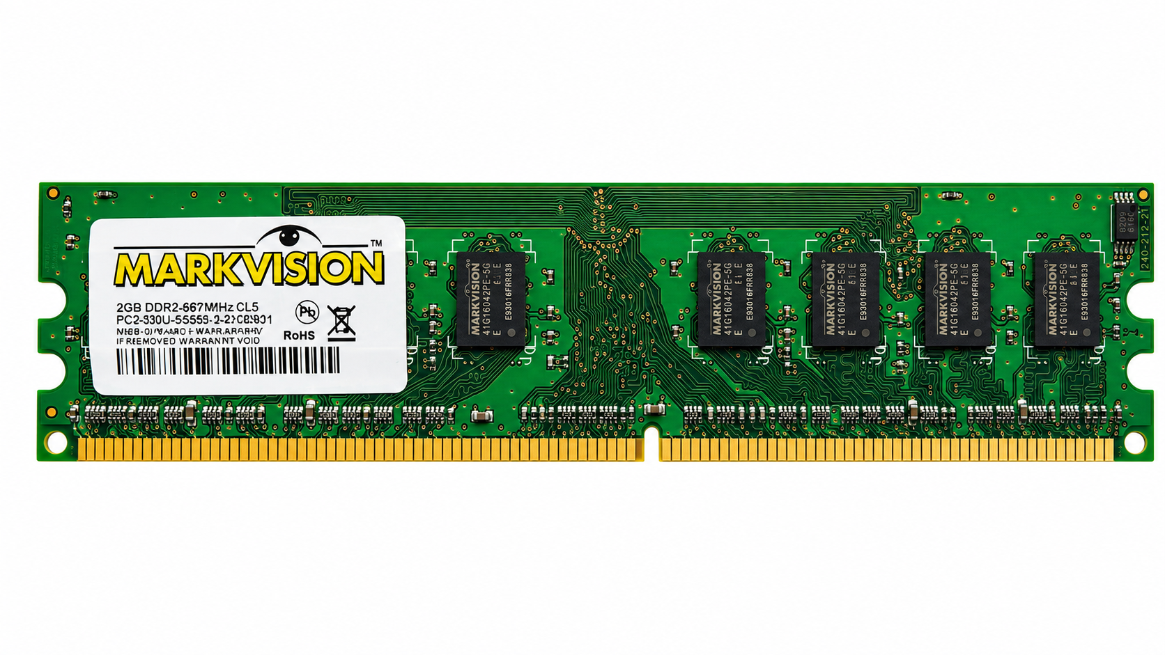 Memoria RAM PC Oficina Markvision 2GB DDR2 667MHz-0