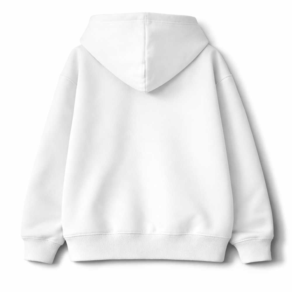 Poleron blanco Hombre Hoodie Con Capucha-3
