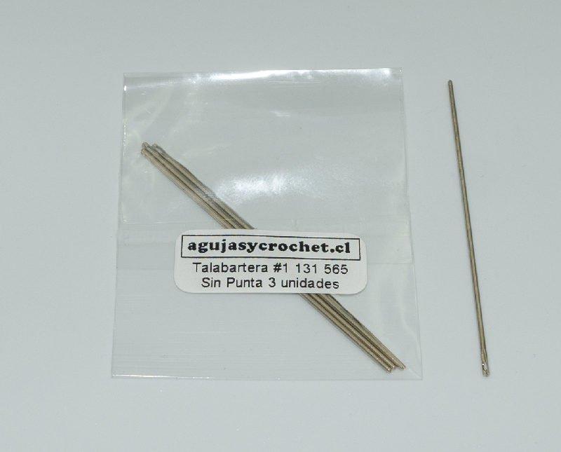 Aguja Talabartera Alemana No.1 Cod 131565 sn punta 3 agujas-0