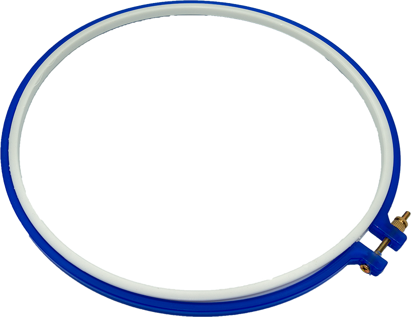 Bastidor 23cm para bordar de plástico con tornillo-0