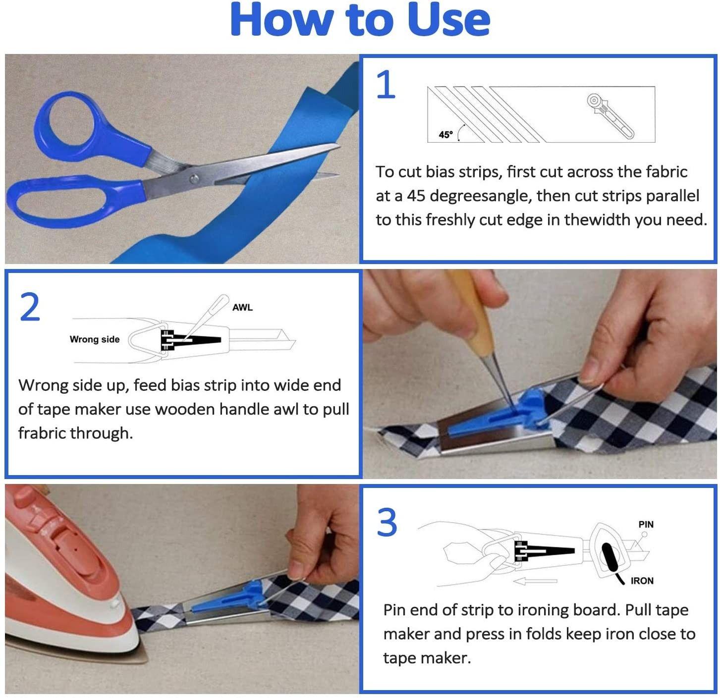 Kit para hacer sesgo o bies 4 medidas-2