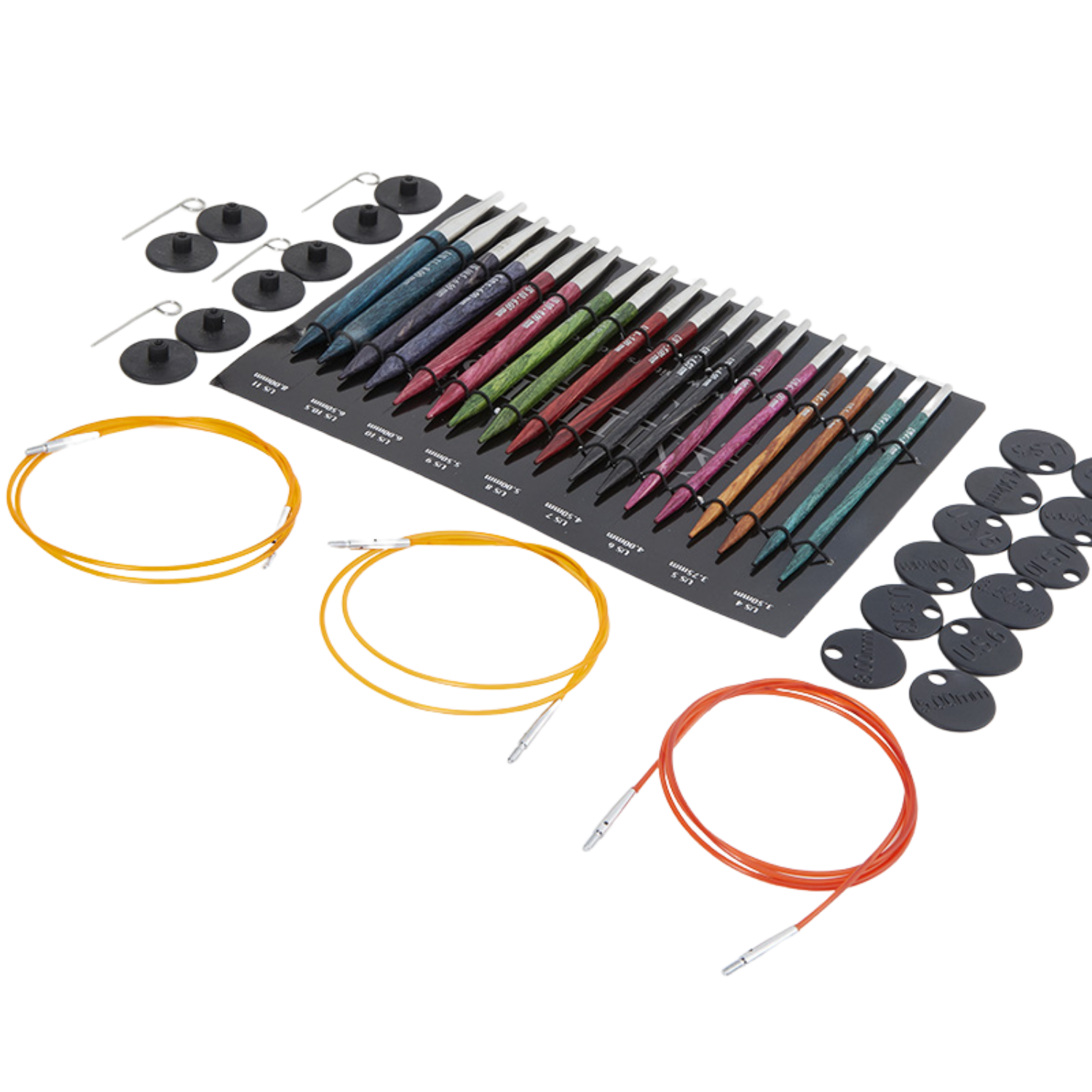 Palillos Intercambiables KnitPro Dreamz 8 pares + 4 cables-0