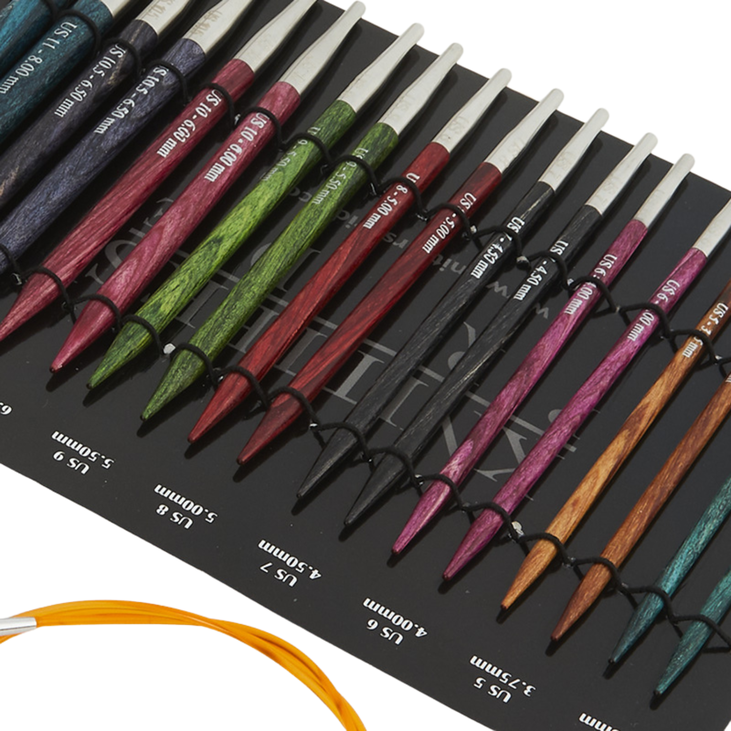 Palillos Intercambiables KnitPro Dreamz 8 pares + 4 cables-2