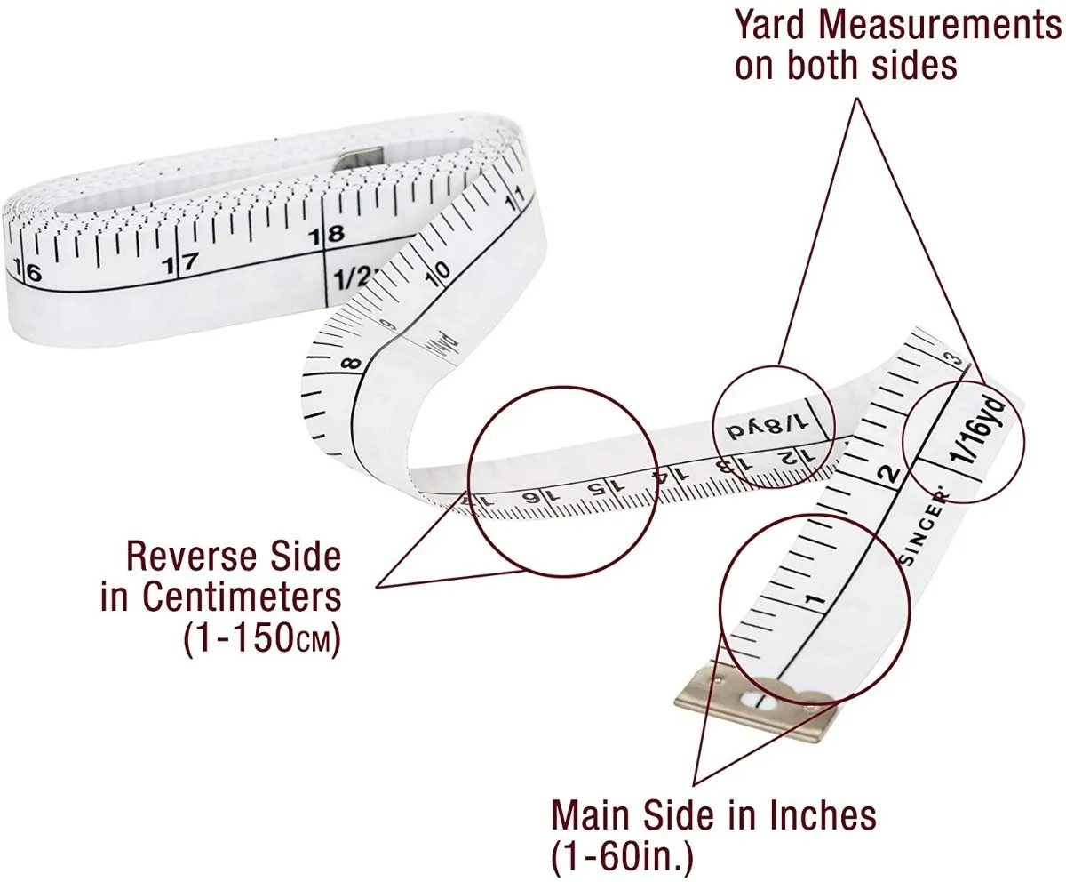 Huincha De Medir Sastre Singer Para Costura De 3,6 Metros-2